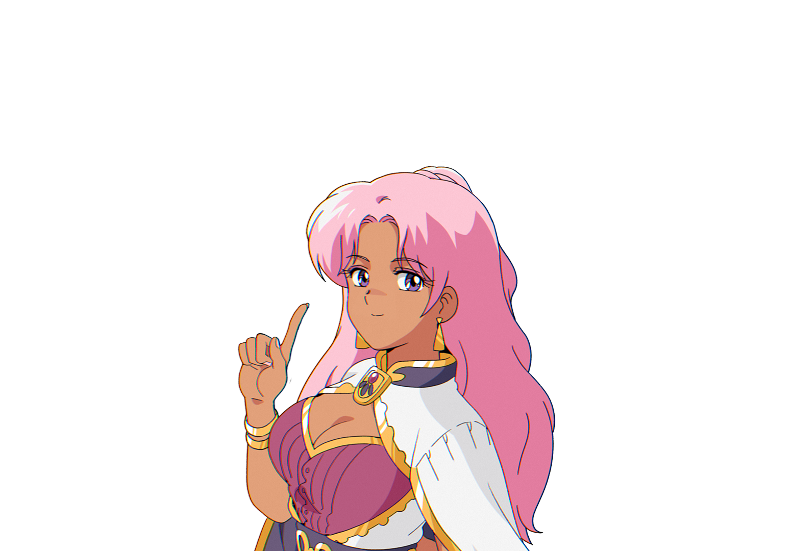 Adeline, town leader, in official character artwork