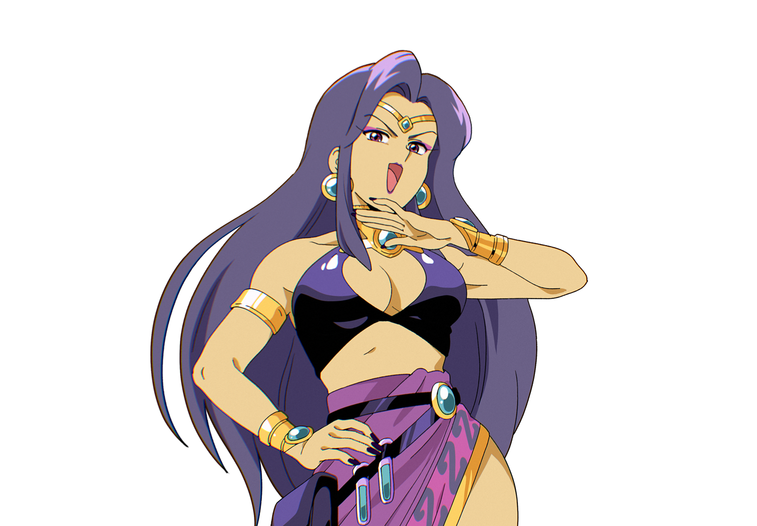 Juniper, sorceress, in official character artwork